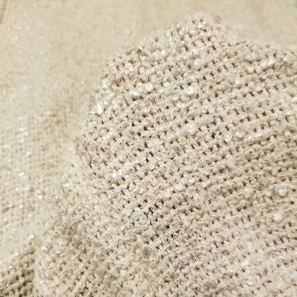 L'Agence Cap Sleeve Metallic Shimmer Tweed Dress - Picture 8 of 8